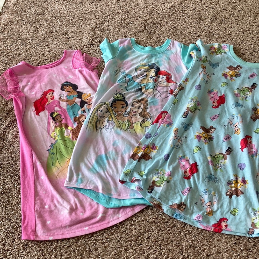 Disney princess nightgowns size 7